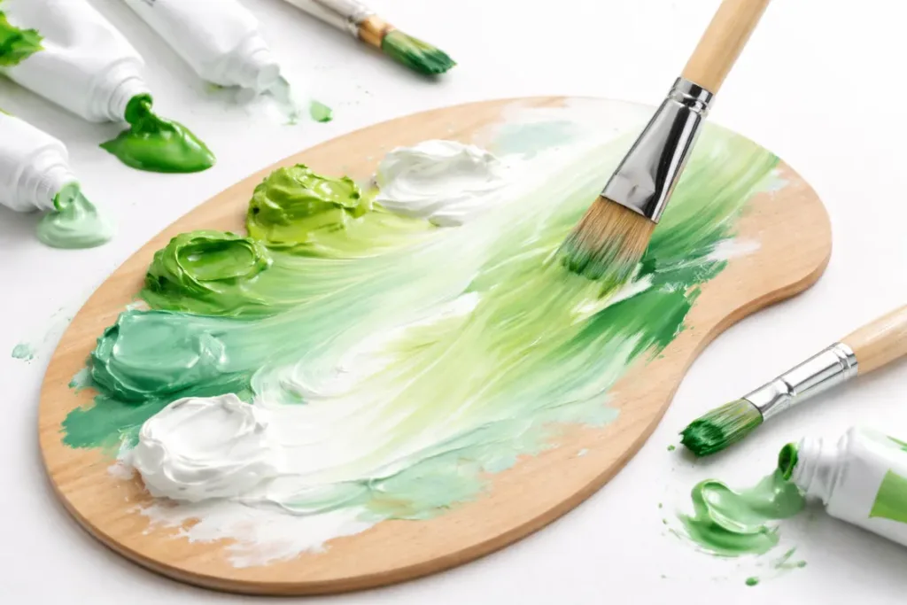 Mixing Light Green and White What Color Does This Make
