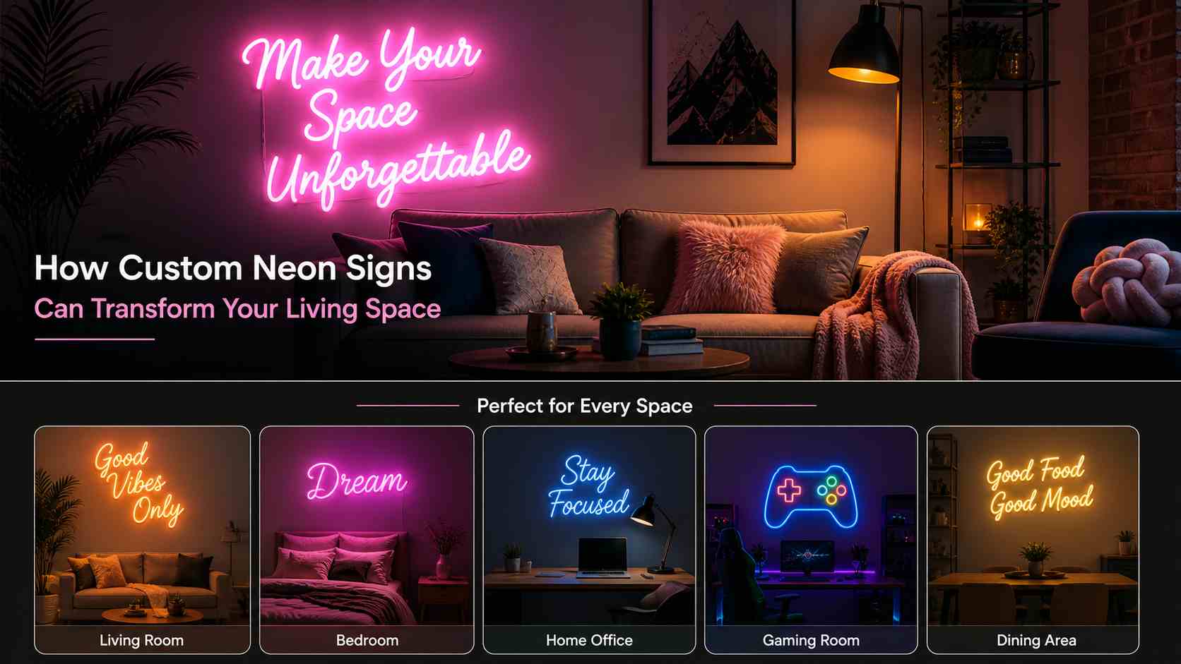 How Custom Neon Signs Can Transform Your Living Space