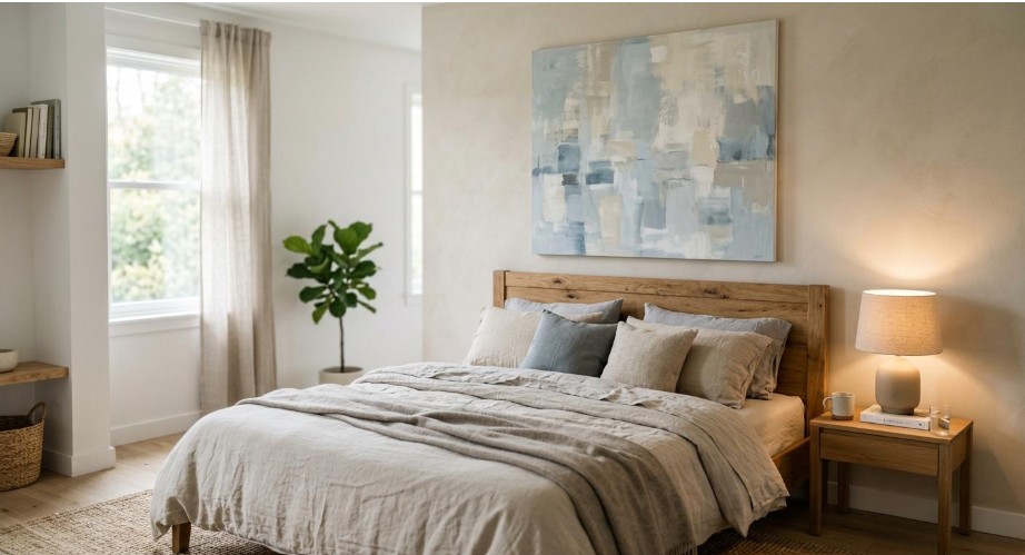 Swapping wall art color alone shifts a room from restful to energetic - no paint required.