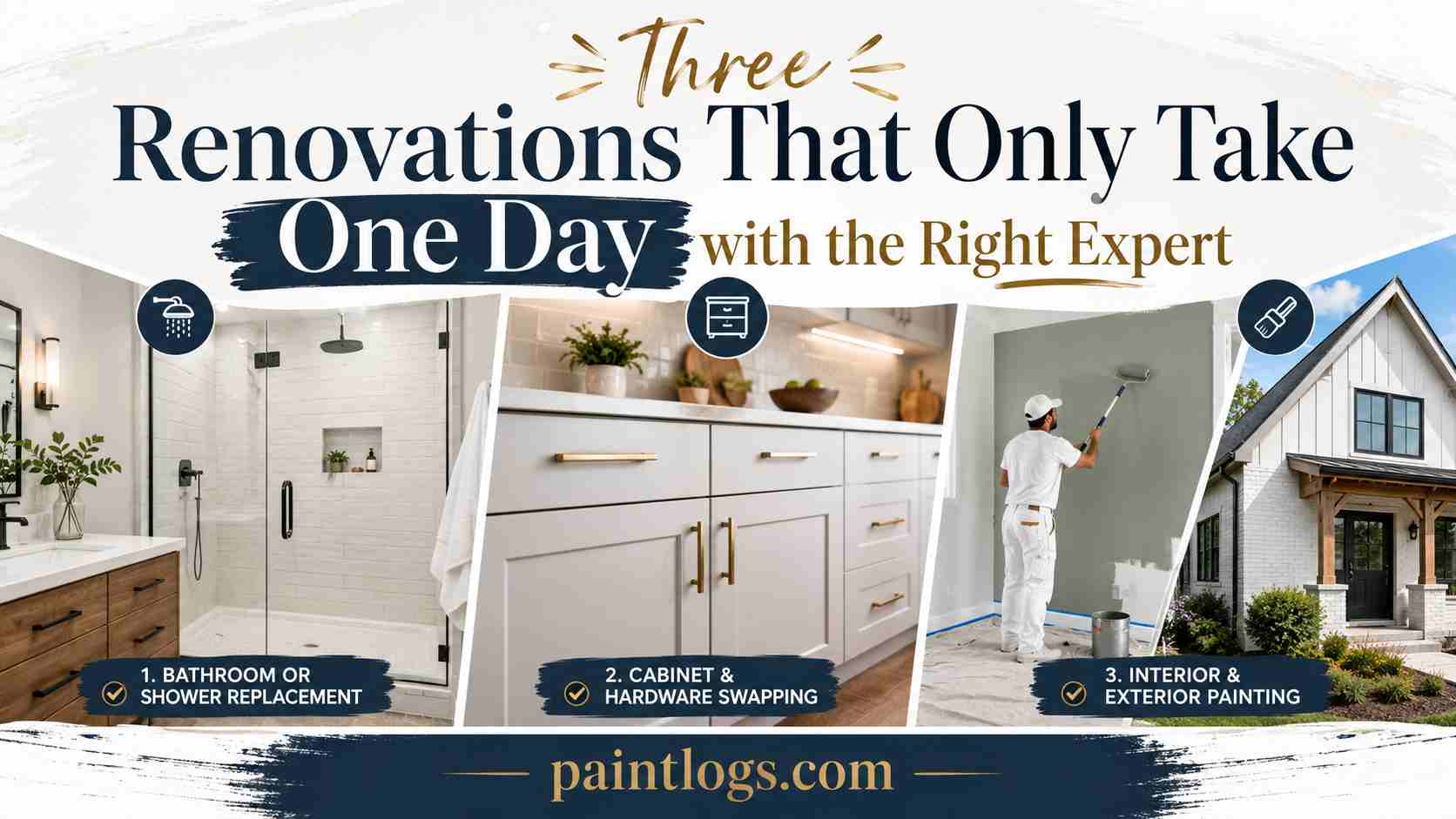 Three Renovations That Only Take One Day with the Right Expert