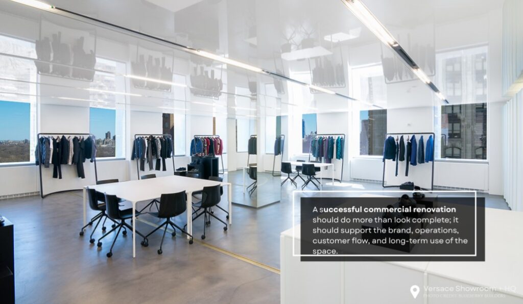 High-end commercial interiors renovation