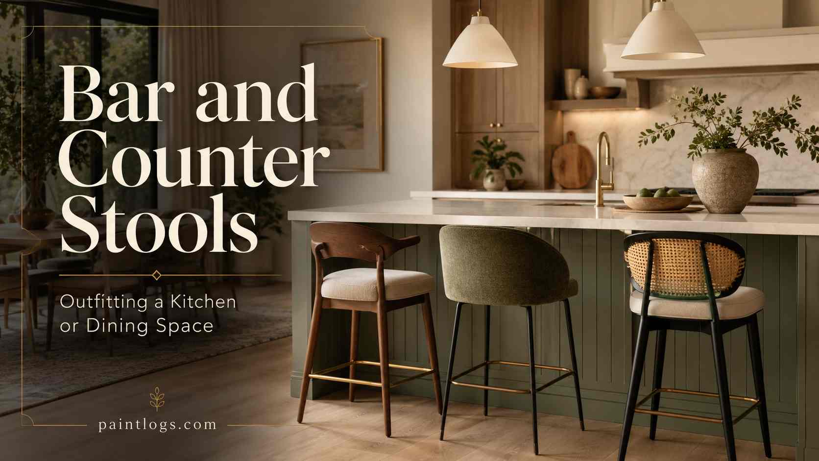 Bar and Counter Stools Outfitting a Kitchen or Dining Space