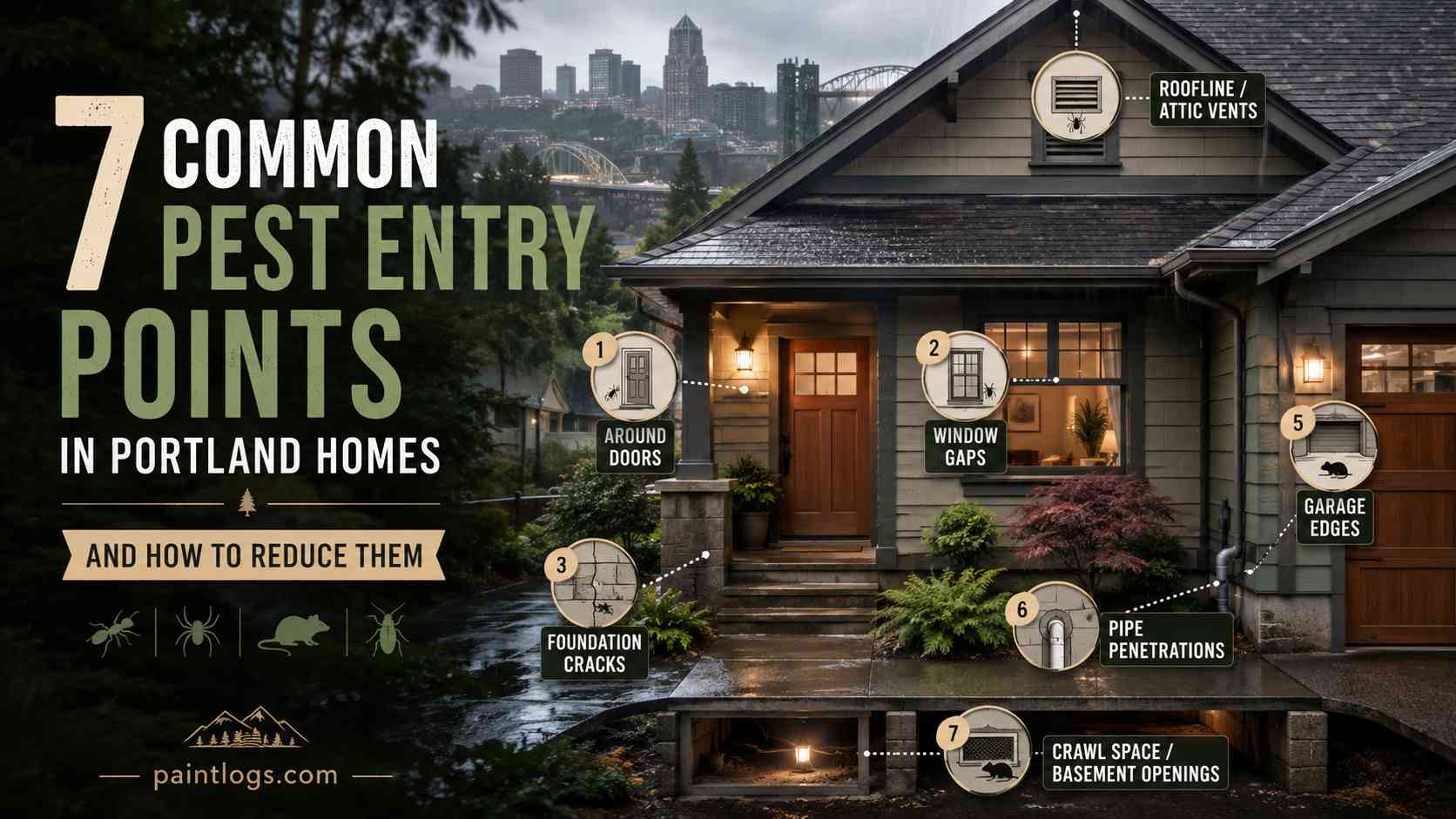 Common Pest Entry Points in Portland Homes