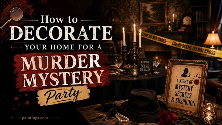 How to Decorate Your Home for a Murder Mystery Party