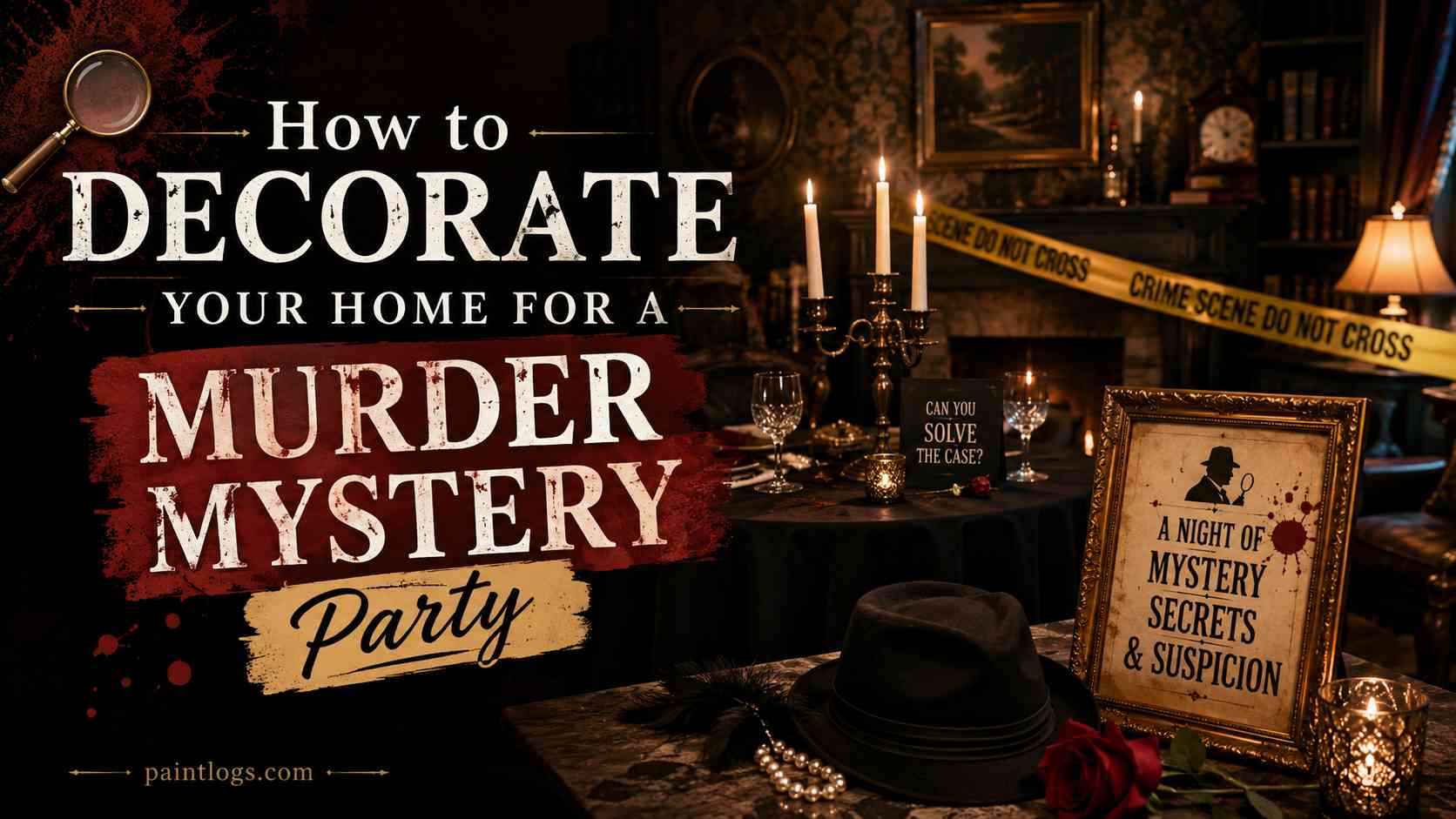 How to Decorate Your Home for a Murder Mystery Party