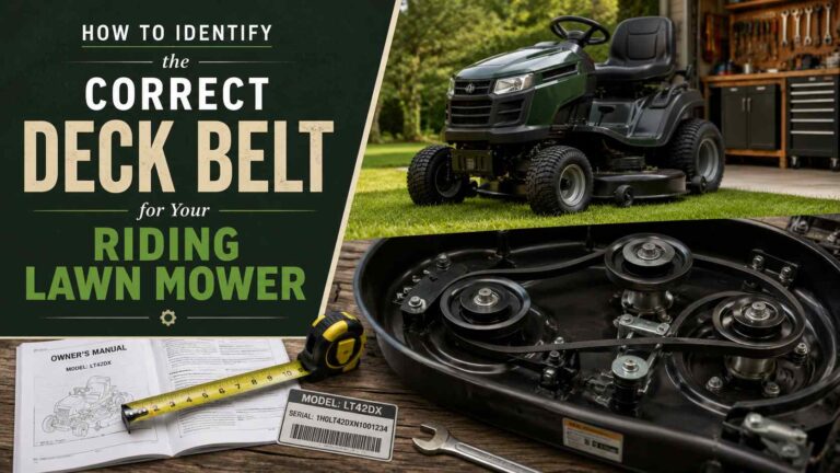 How to Identify the Correct Deck Belt for Your Riding Lawn Mower