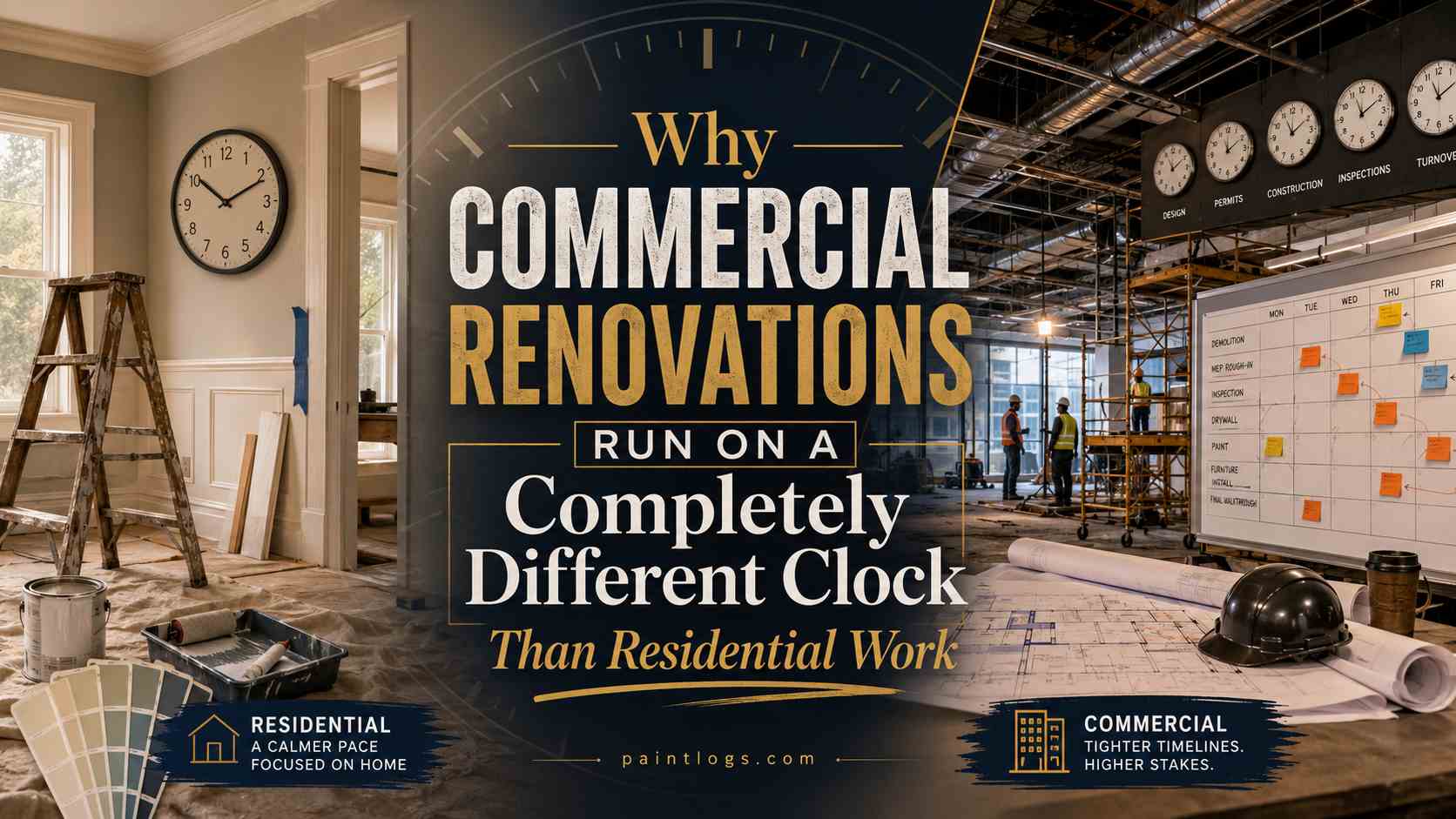 Why Commercial Renovations Run on a Completely Different Clock Than Residential Work