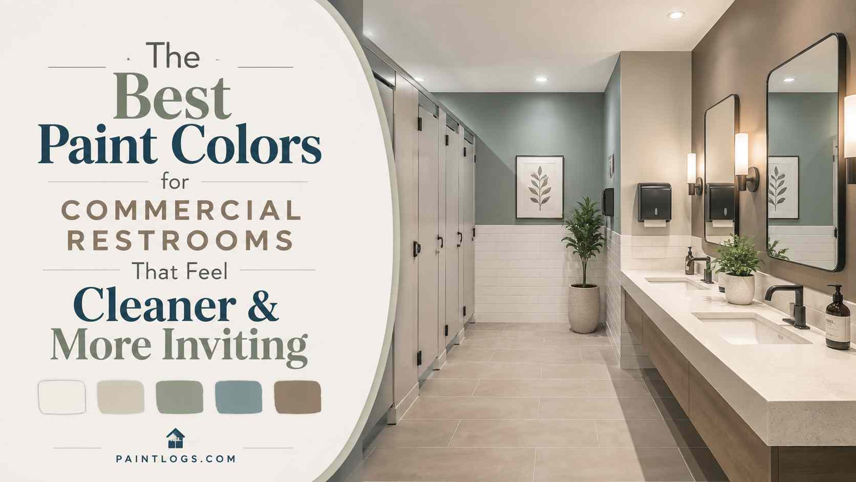 Paint Colors for Commercial Restrooms That Feel Cleaner and More Inviting