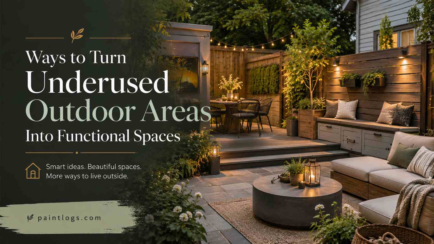 Ways to Turn Underused Outdoor Areas Into Functional Spaces