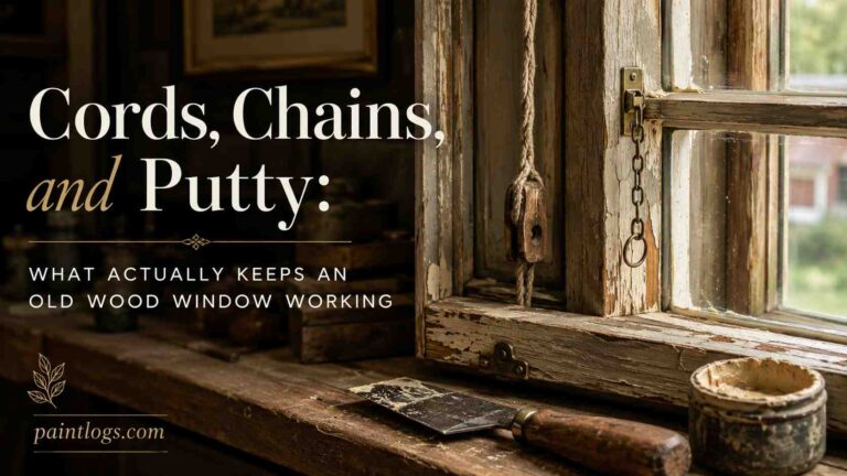 Wood Window Repair Cords Chains and Putty