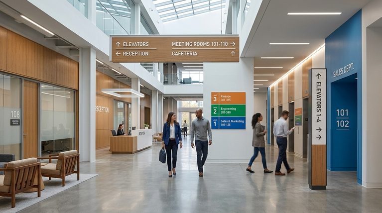 How Visual Design Improves Wayfinding In Large Buildings