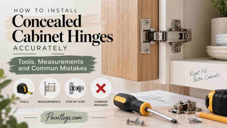 concealed cabinet hinge installation