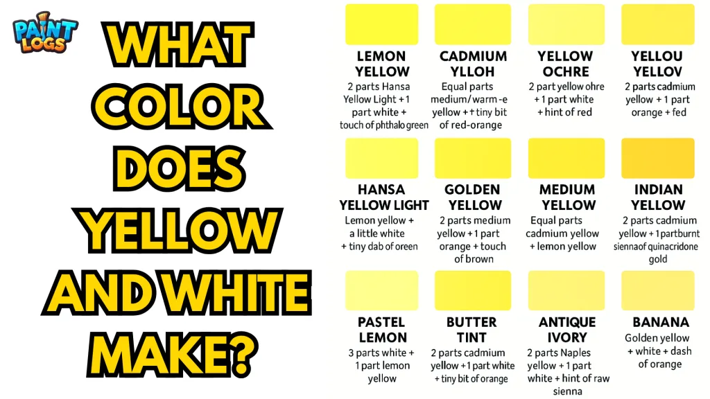 What Color Does Yellow and White Make?