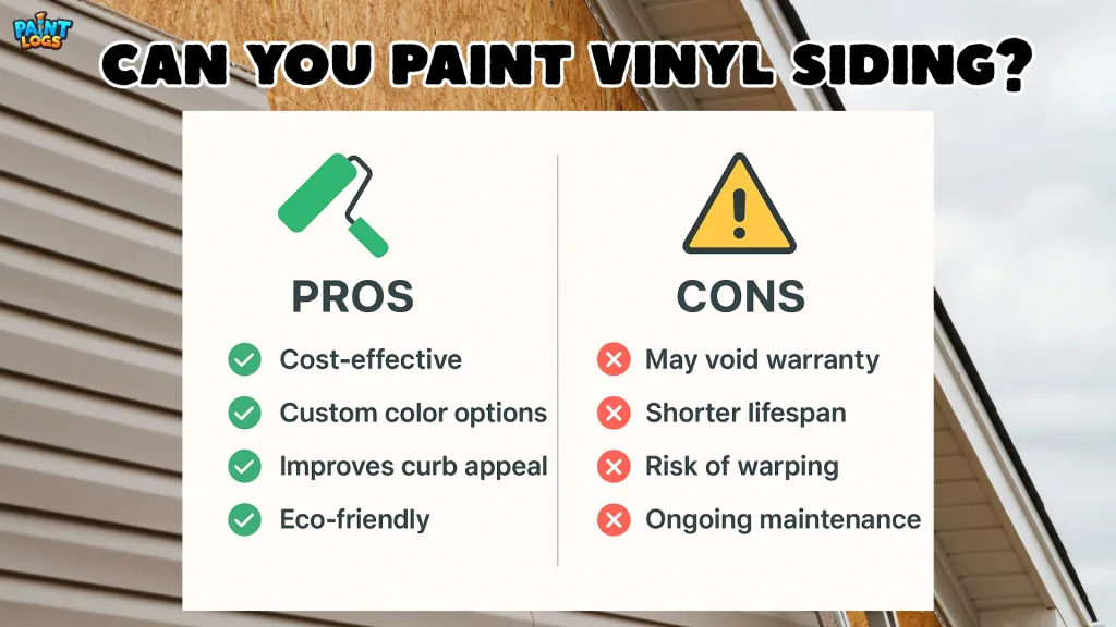 Pros and Cons of Painting Vinyl Siding