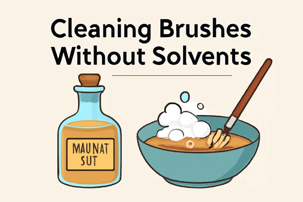Cleaning Brushes Without Solvents