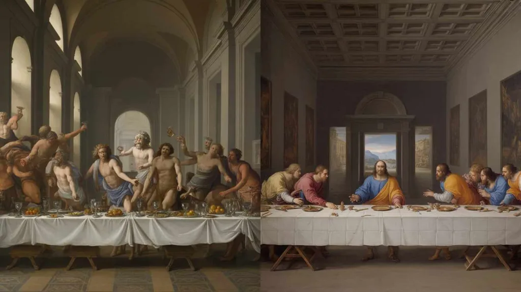 The Feast of Dinoysus Comparisons with The Last Supper