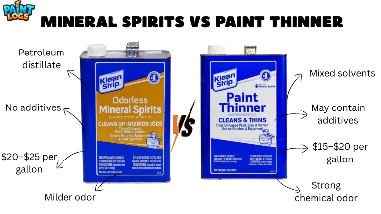 Mineral Spirits vs Paint Thinner
