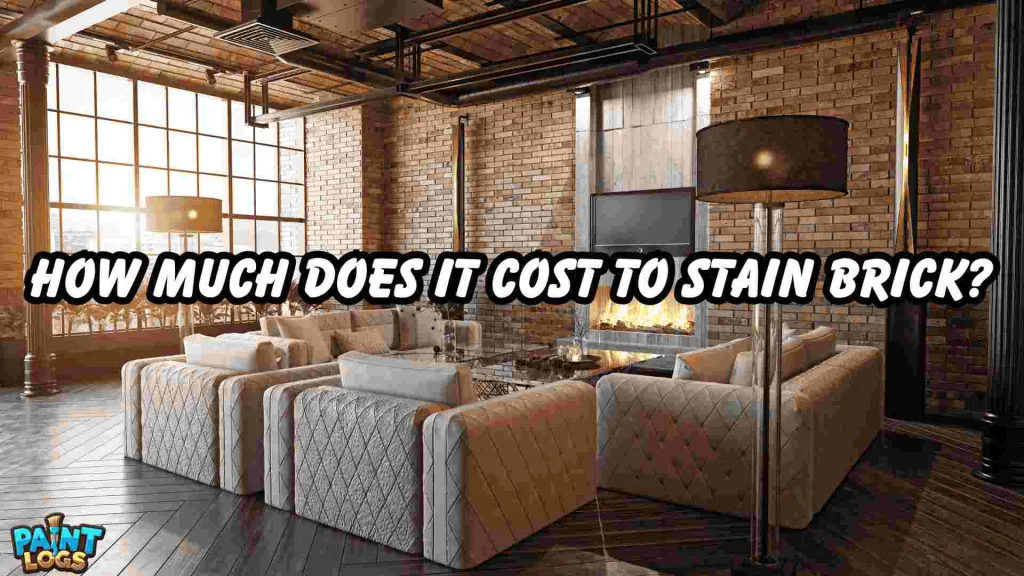 Compressed image Stained bricks of a living room with text How much do stained bricks cost
