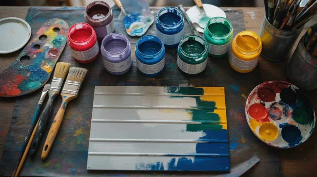 Acrylic Paint on Different Metals