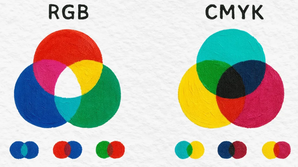 Digital vs. Traditional Mixing in RGB & CMYK