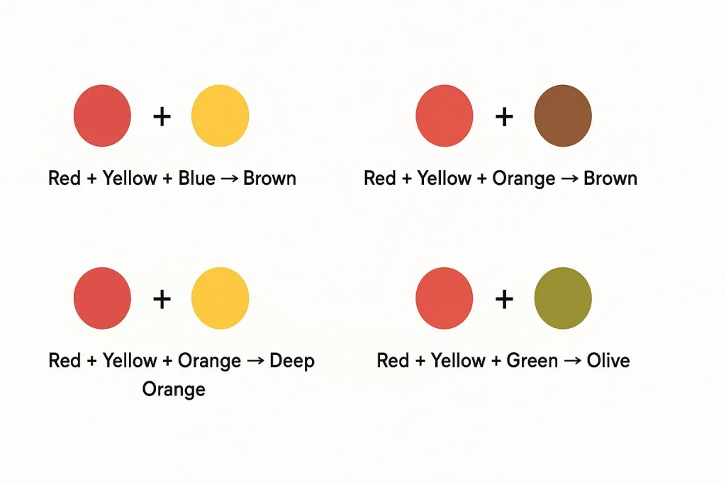 What Happens When Red and Yellow Are Mixed with Other Colors