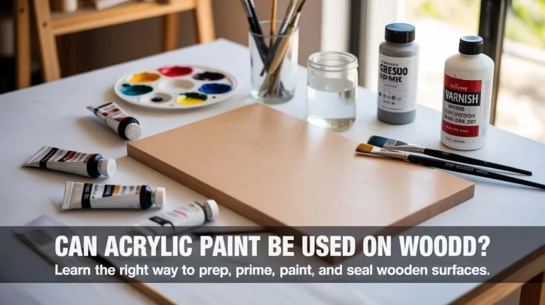 Can acrylic paint be use on wood?