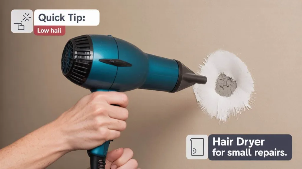 how can I make drying spackle faster Quick Tips