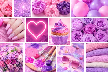 Artistic Uses of Pink and Purple Together