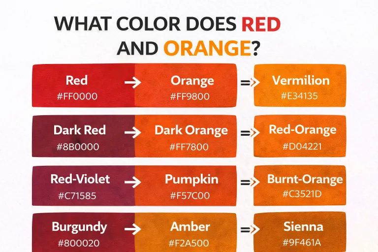 How the Ratio of Red to Orange Affects the Final Color