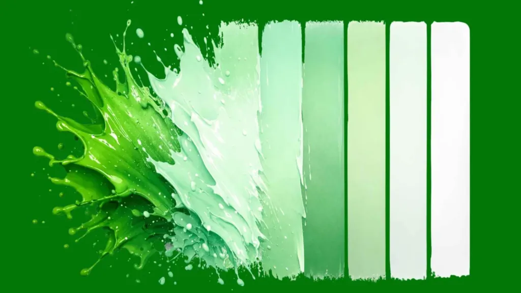 How to Mix Green and White for Specific Shades