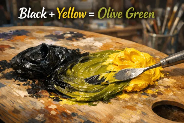Quick Answer What Color Does Black and Yellow Make