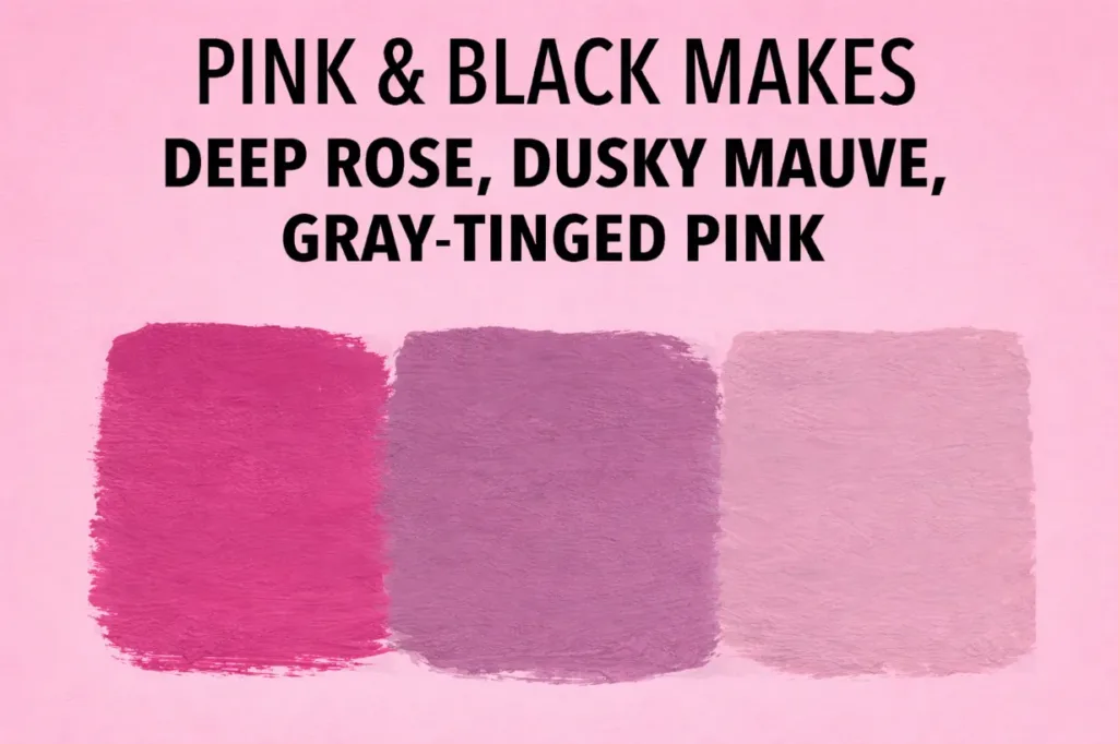 Quick Answer What Color Does Pink and Black Make