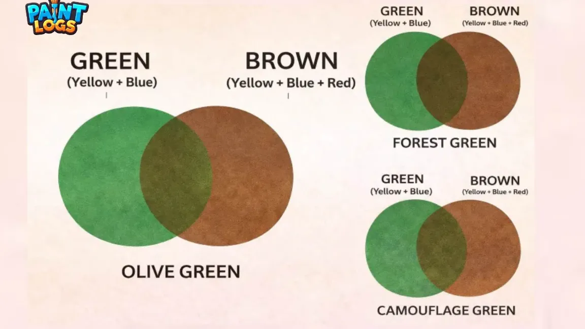 What Color Do Brown and Green Make When Mixed Mixing Guide