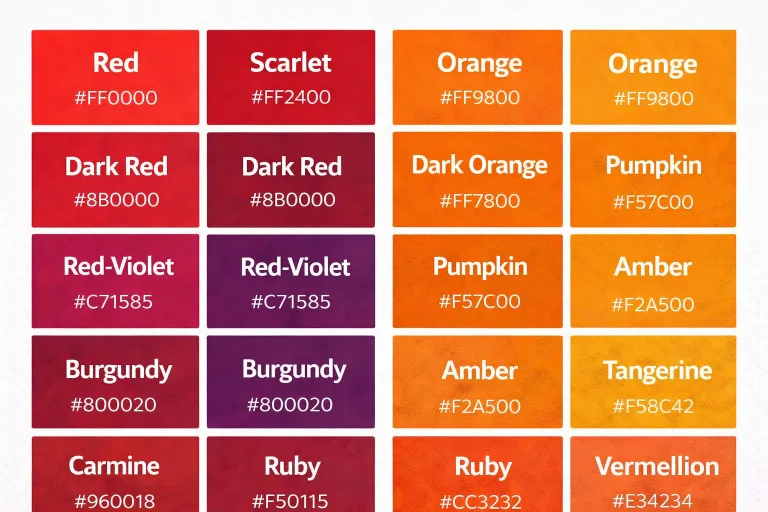What Happens When You Mix Different Shades of Red and Orange