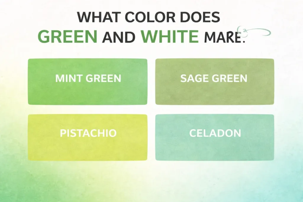 What Happens When You Mix Green and White