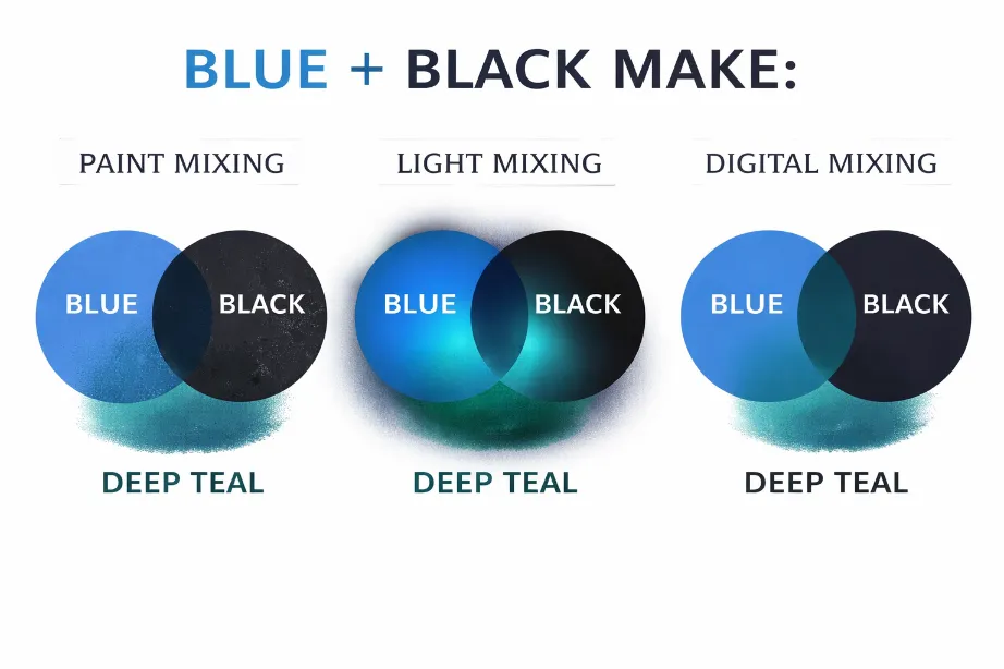 The Science Behind Mixing Blue and Black
