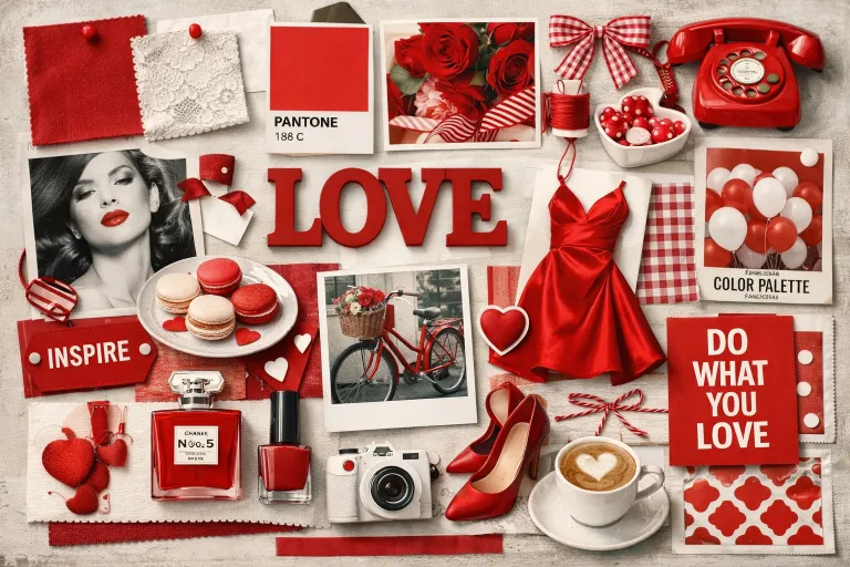 Using Red and White in Art and Design