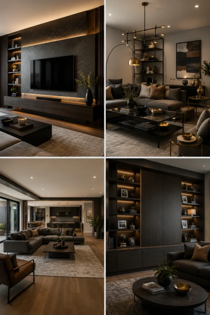 11. Create A Statement Media Wall 12. Mix Metal Finishes 13. Keep The Layout Open And Practical 14. Use Built-In Storage