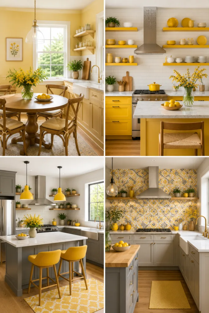 Incorporate Yellow Patterned Tiles