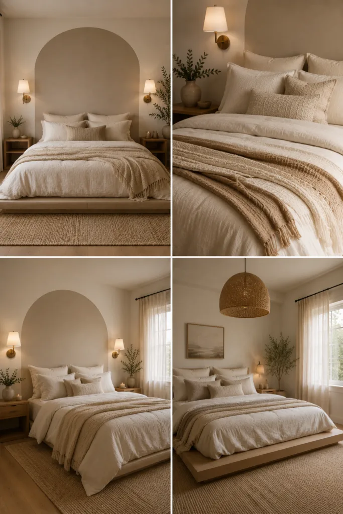 11. Try a Painted Arch Behind the Bed 12. Layer Different Bedding Textures 13. Add Wall Sconces for a Hotel-Like Feel 14. Embrace a Low Platform Bed
