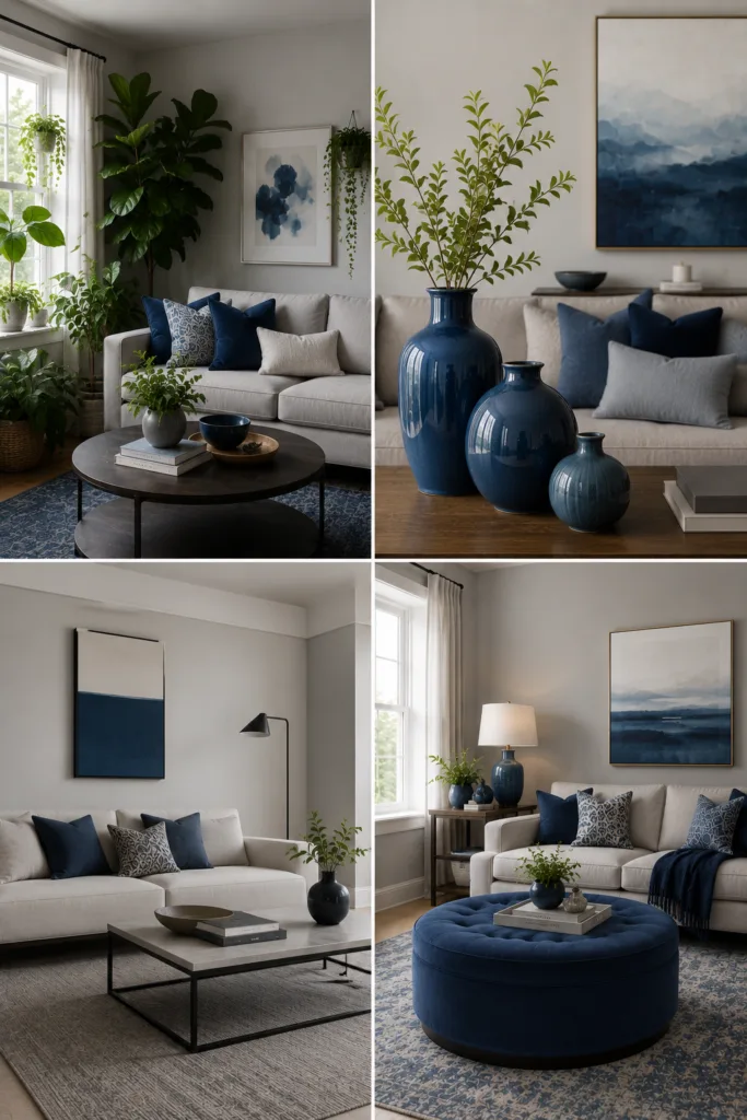 Add a Blue Ottoman