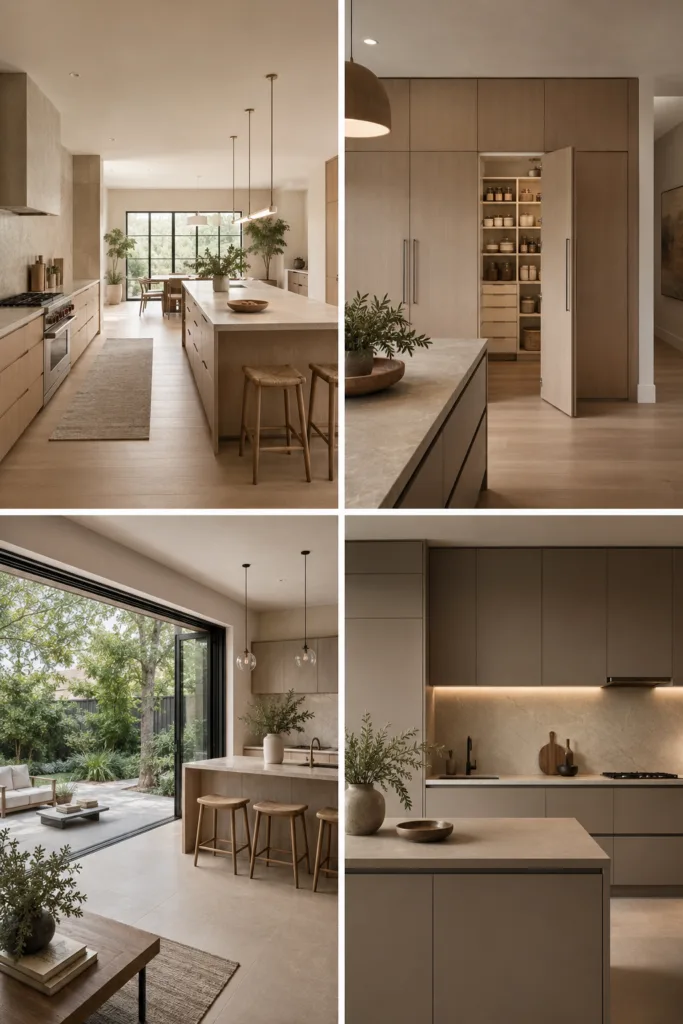 15. Design A Kitchen With Clear Walking Space 16. Add A Concealed Pantry Wall 17. Connect The Kitchen With Outdoor Space 18. Choose Matte Finishes For A Modern Look