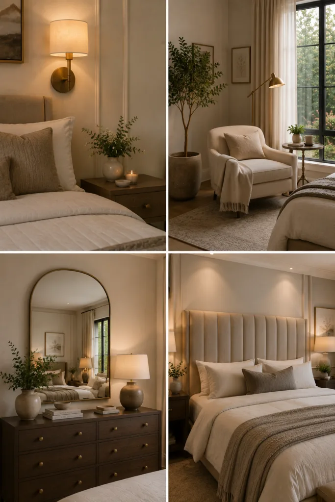 15. Install Wall Sconces 16. Create A Reading Corner 17. Use Mirrors Strategically 18. Upgrade Your Headboard
