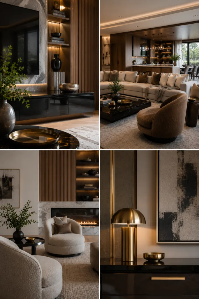 15. Mix Matte And Glossy Finishes 16. Incorporate Warm Wood Tones 17. Add Comfortable Accent Chairs 18. Introduce Metallic Details Carefully