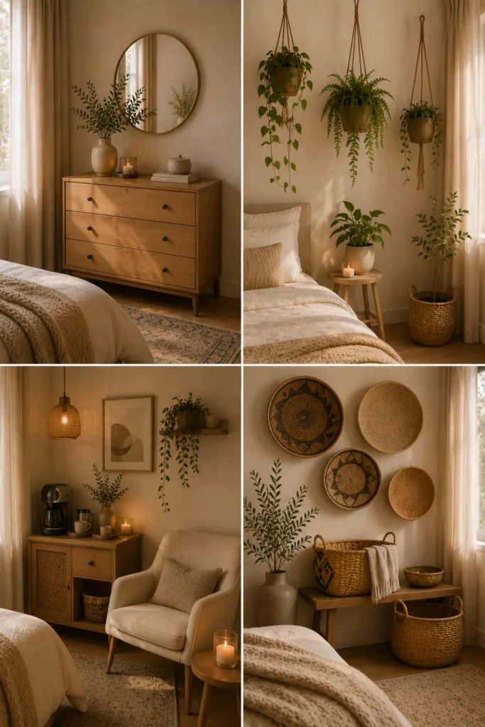 15. Place a Small Dresser 16. Add Hanging Plants 17. Create a Coffee Corner 18. Display Decorative Baskets