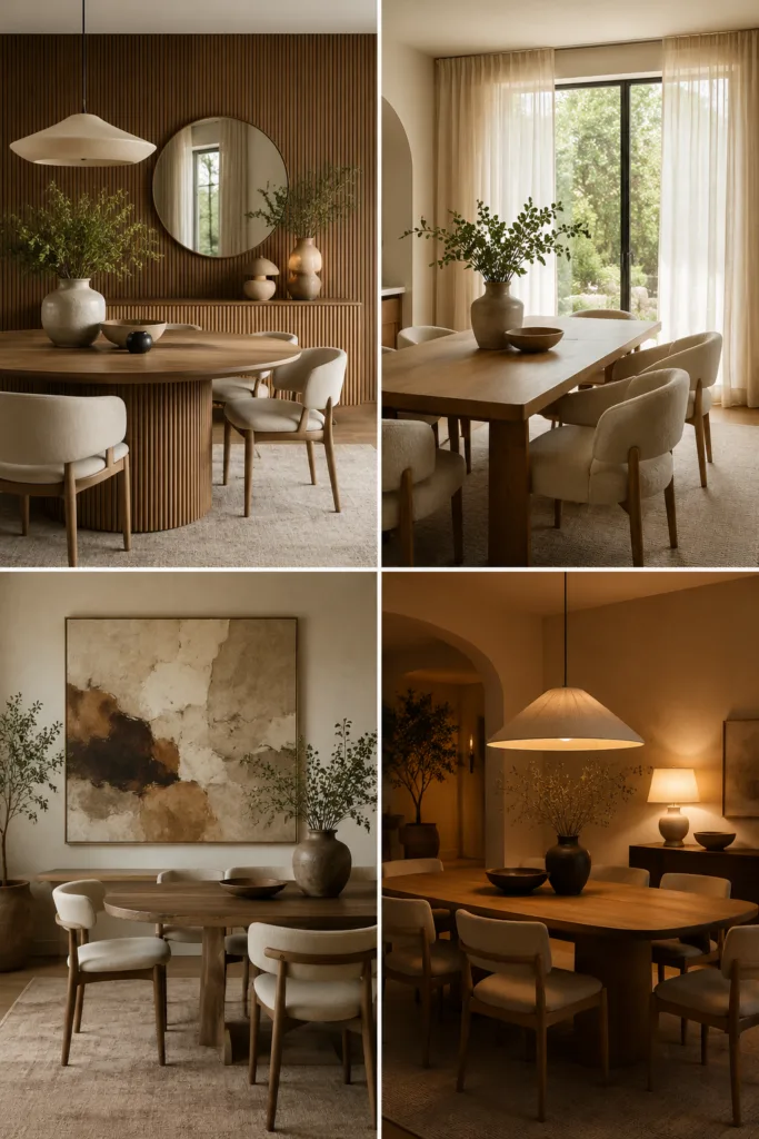 15. Use Fluted Wood Details 16. Keep Window Treatments Light And Natural 17. Add Earthy Artwork 18. Use Warm Ambient Lighting