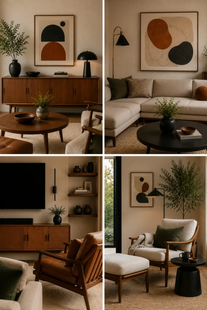 19. Add A Sideboard For Stylish Storage 20. Use Abstract Artwork Thoughtfully 21. Incorporate Black Accents For Contrast 22. Prioritize Comfortable Seating