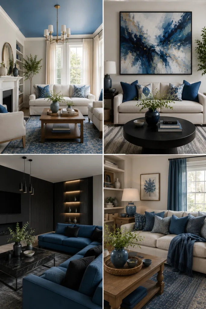 Layered Blue Textiles