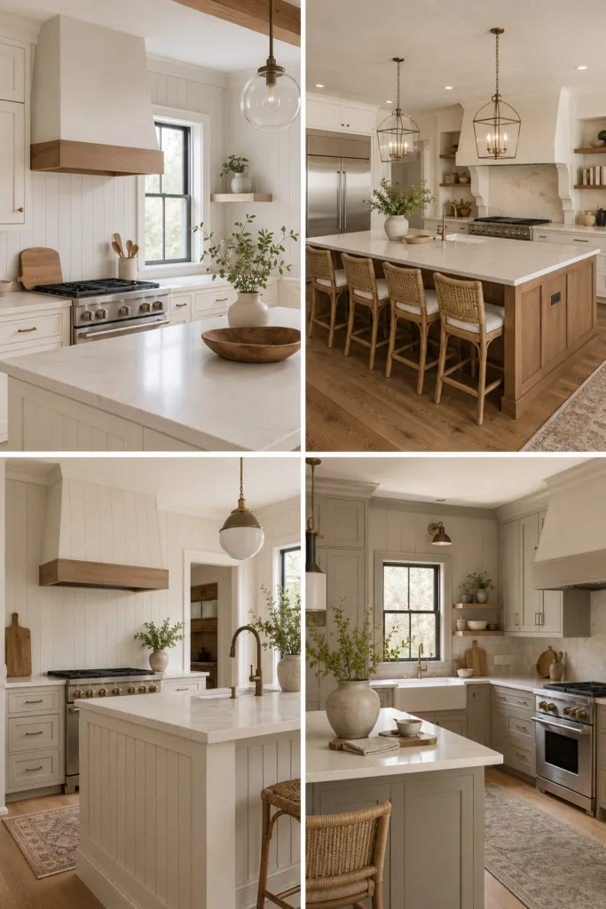 19. Keep The Decor Simple 20. Use A Large Kitchen Island 21. Add Paneling Details 22. Choose A Soft Greige Tone