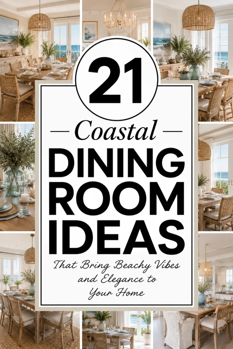 21 Coastal Dining Room Ideas That Bring Beachy Vibes and Elegance to Your Home